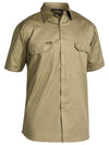 Bisley Mens S/S Cool Lightweight Cotton Drill Shirt