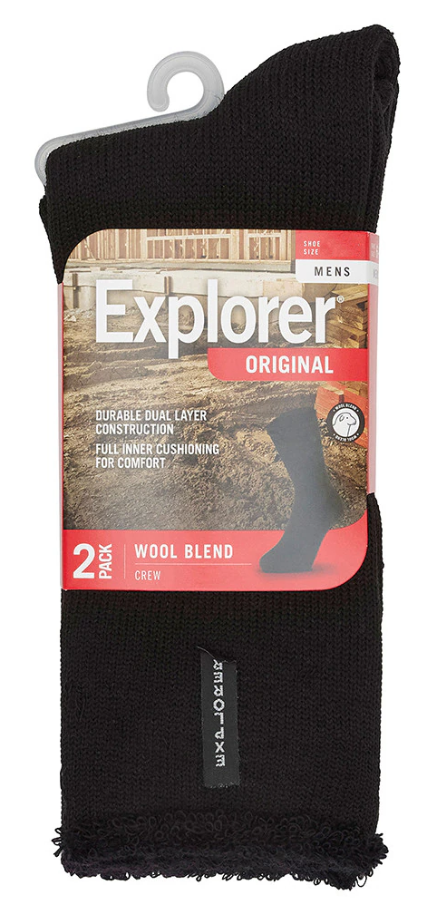 Bonds Explorer Socks 2pk Black