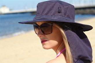 Sun Protector With Cooling Neck Wrap Hat