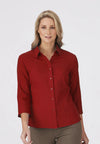 City Collection Womens Ezylin 3/4 Sleeve Shirt