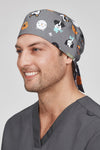 Biz Care Unisex Puppies Print Scrub Cap