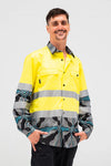 Yarn Mens Hi Vis Drill Shirt L/S Family