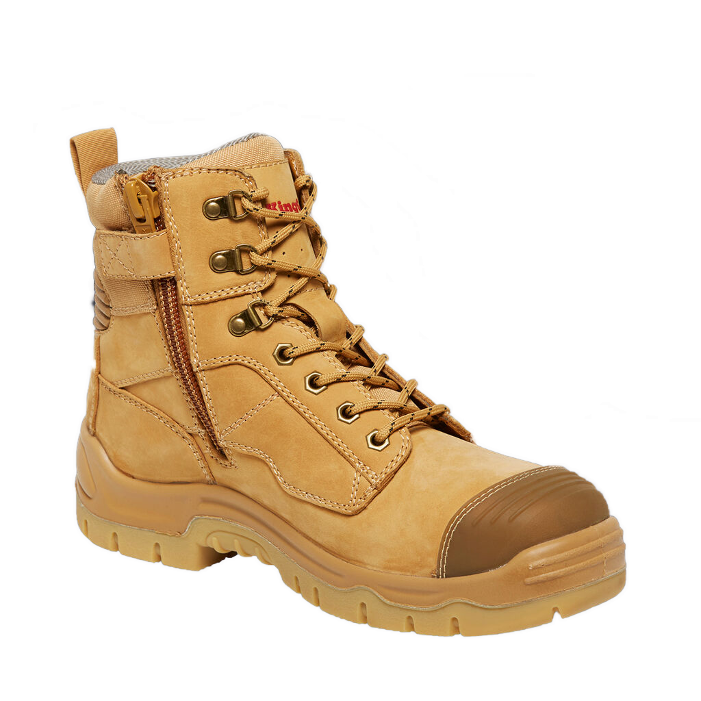 KingGee Mens Core Phoenix 6CZ EH L/U Zip Side Comp Cap Boots