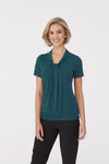 City Collection Womens Pippa SS Knit Blouse