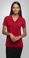 City Collection Womens Pippa SS Knit Blouse