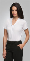 City Collection Womens Pippa SS Knit Blouse