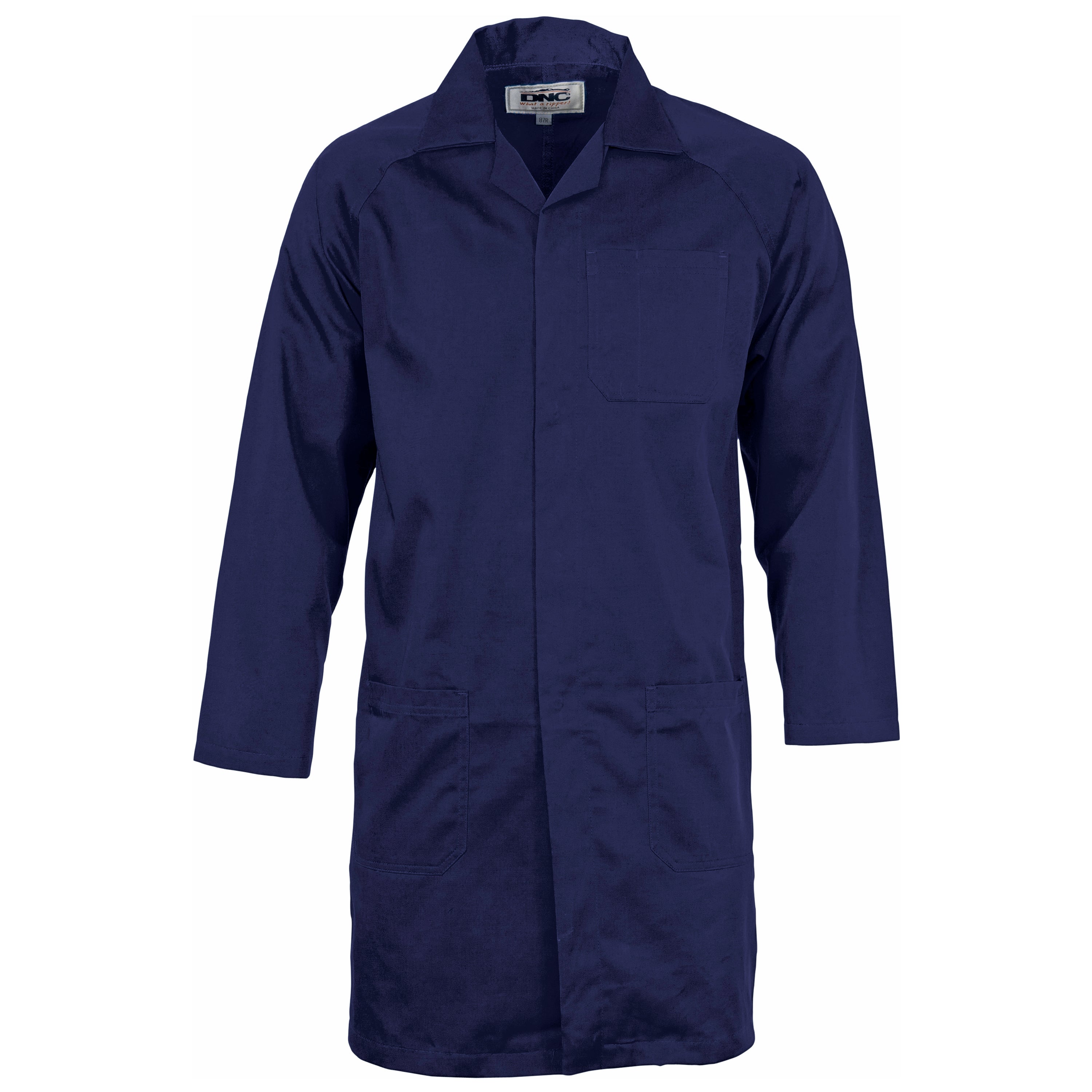 DNC Unisex Dustcoat External Pocket Lab Coat Work Clobber Bunbury