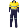 DNC Mens 2 Tone Lightweight Overalls Taped