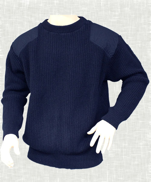 Fisherman Rib Jumper with Patch