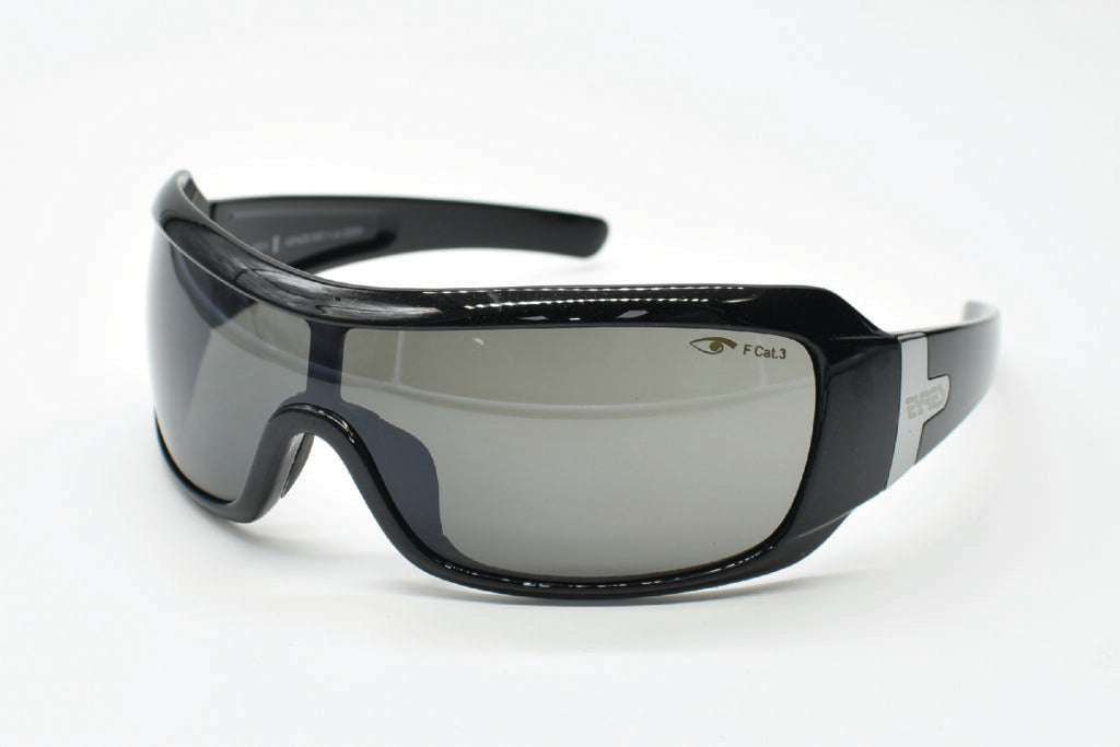 Eyres DAREDEVIL Sapphire Black Frame Grey Lens Safety Glasses