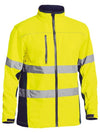 Bisley Mens Core Hi-Vis Softshell Taped Jacket