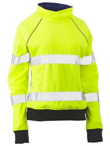 Bisley Womens Hi Vis Fleece Jumper Taped