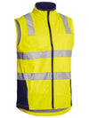 Bisley Unisex Core 2-Tone Hi-Vis Softshell Vest