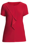 NNT Womens Soft Jersey SS Round Neck Blouse