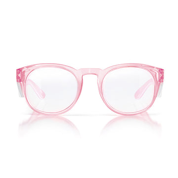 SafeStyle Cruisers Pink Frame Clear Safety Glasses