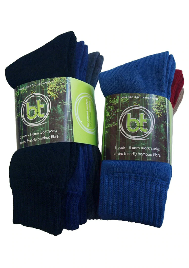 Bamboo Textures Socks 3pk