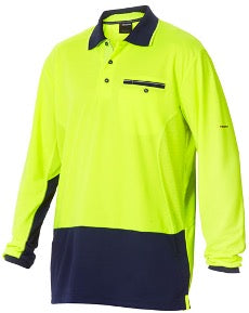 KingGee Mens Workcool 2-Tone L/S Polo