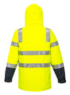 Portwest Mens Huski Transit 2 Tone Rain Jacket Shoulder Taped