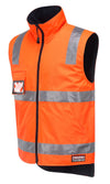 Portwest Mens Huski Core Traffic Hi Vis Reversible Vest Shoulder Taped