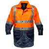 Portwest Mens Core 2 Tone Fleece Lined Rain Jacket H Taped