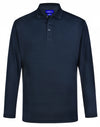 Winning Spirit Mens Lucky LS Bamboo Polo