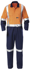 Hard Yakka Mens Core 2 Tone Drill Overalls Taped