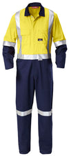 Hard Yakka Mens Core 2 Tone Drill Overalls Taped