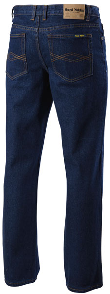 Hard yakka denim work shop pants