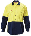 Hard Yakka Mens Core Koolgear 2-Tone Hi-Vis L/S Vented Shirt