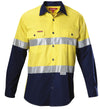 Hard Yakka Mens Core Koolgear 2-Tone Hi-Vis L/S Taped Shirt