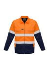 Syzmik Mens 2 Tone Cotton Drill Jacket Taped