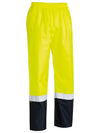 Bisley Mens Hi-Vis Rain Shell Taped Pants