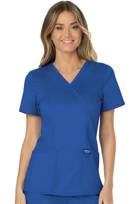 Mock wrap scrub top hotsell