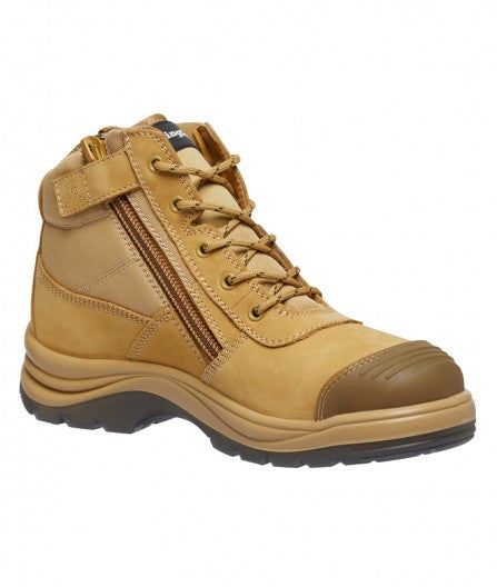 KingGee Mens Core Tradie Zip/LaceSteel Cap Boot