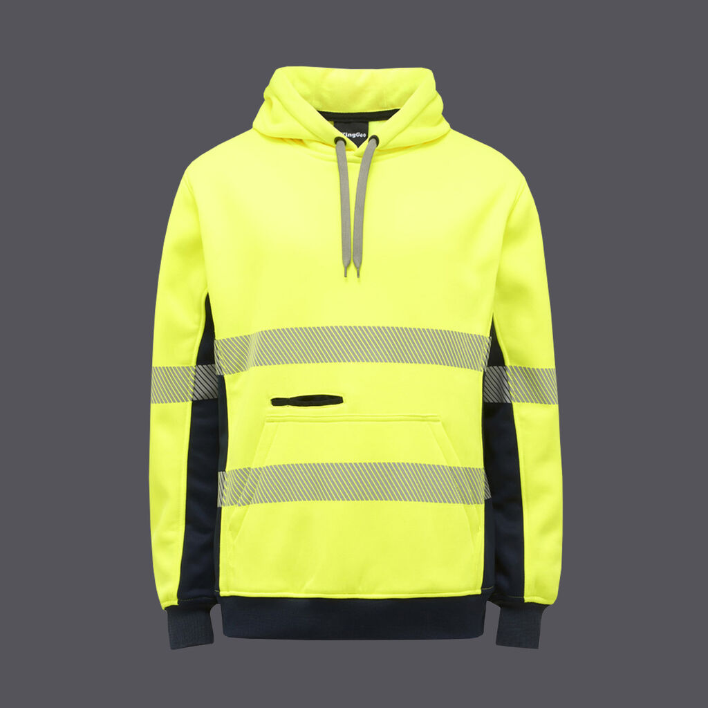 KingGee Mens Reflective Fleece Pullover
