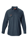 Hard Yakka Mens L/S Closed Front Drill Shirt