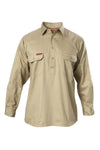 Hard Yakka Mens L/S Closed Front Drill Shirt