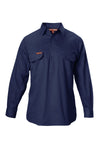 Hard Yakka Mens L/S Closed Front Drill Shirt